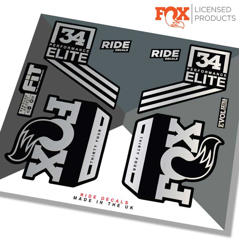Fox 34 Performance Elite 2018 Stickers - Ride Decals