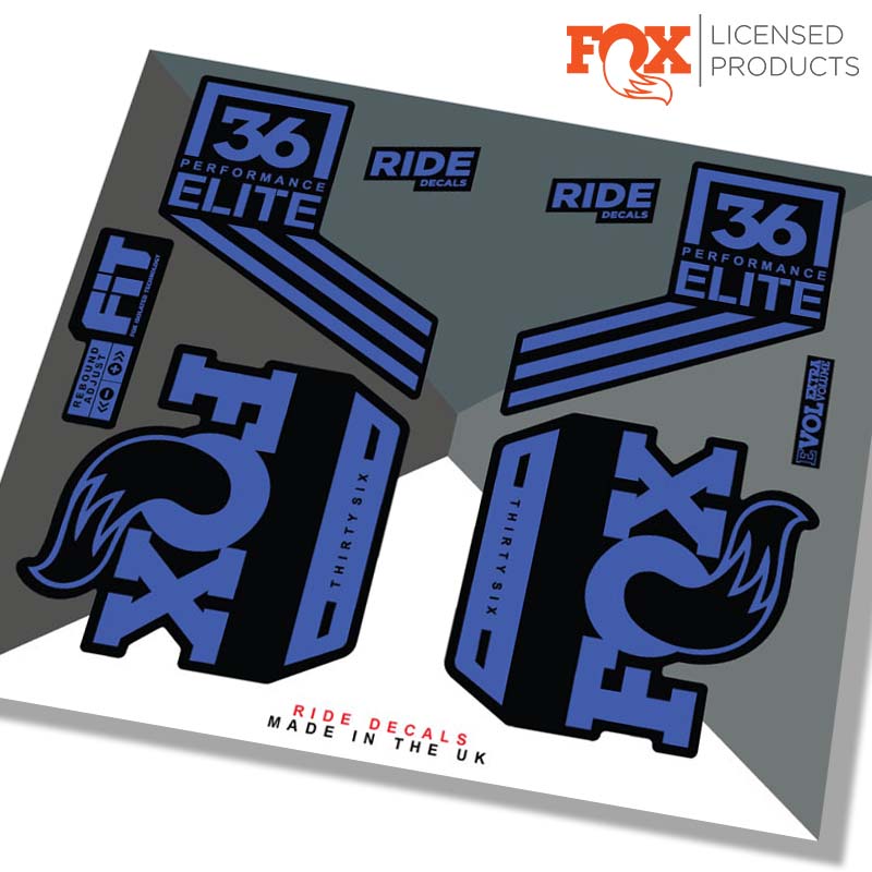 Fox 36 Performance Elite Fork Stickers made by Ride Decals