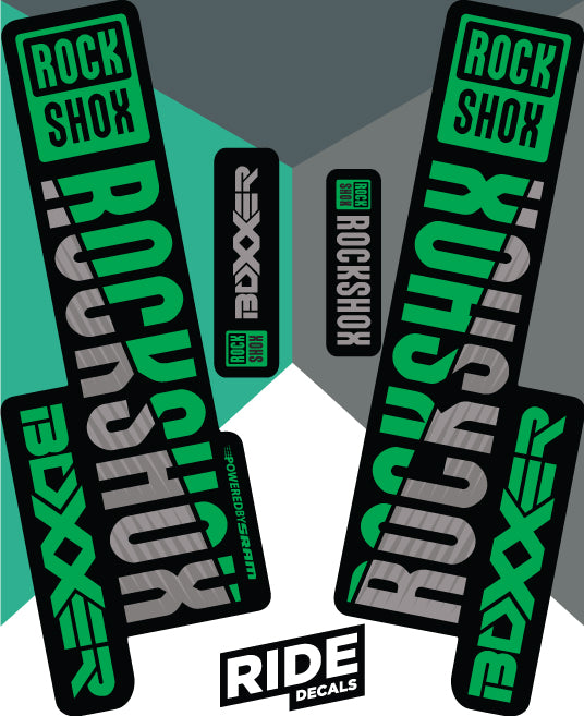 RockShox Boxxer Decals Green