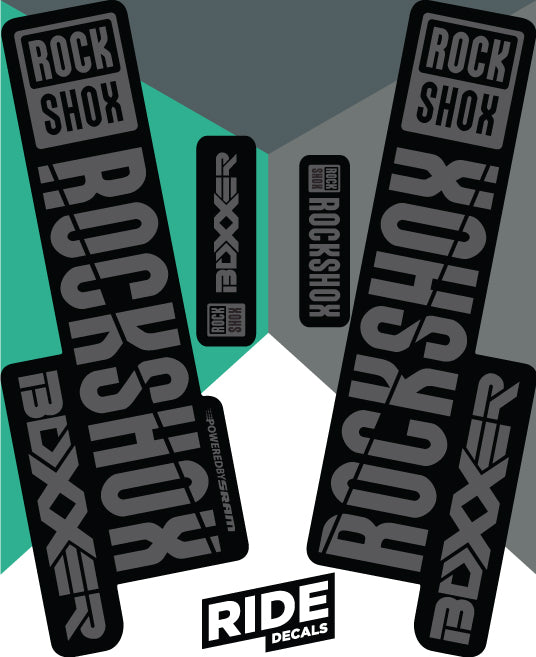 RockShox Boxxer Decals Stealth Black