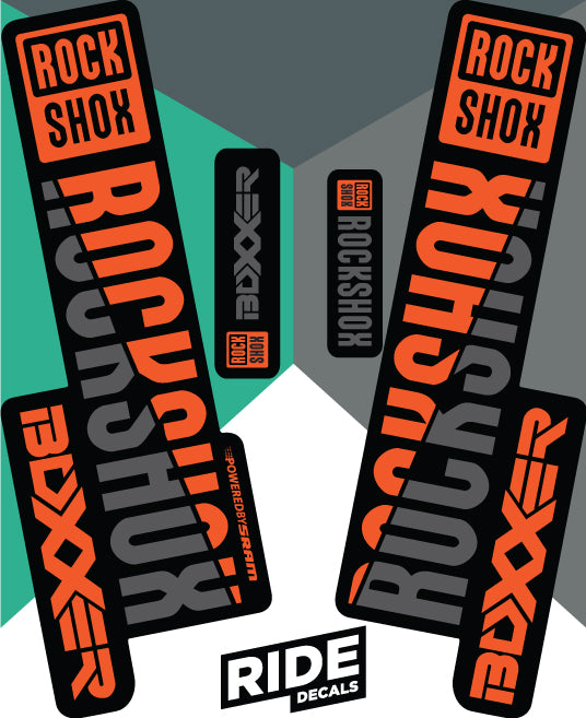 RockShox Boxxer Decals Orange
