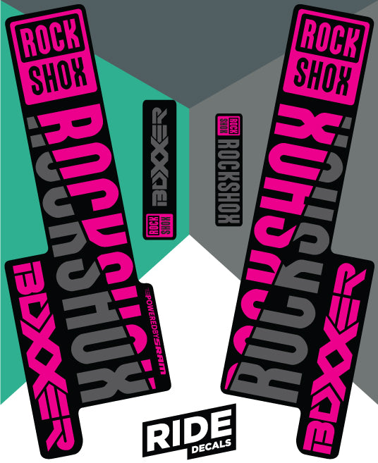 RockShox Boxxer 2018 Pink Replica Decals