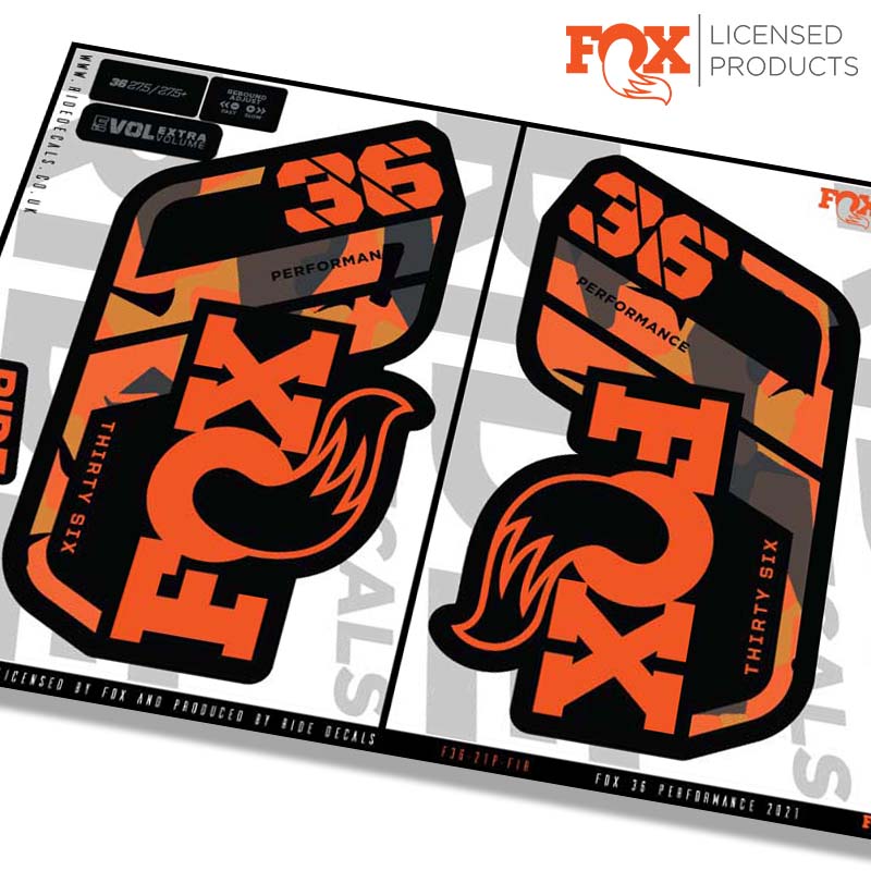 Fox 36 performance fork Stickers- graffiti- ride decals