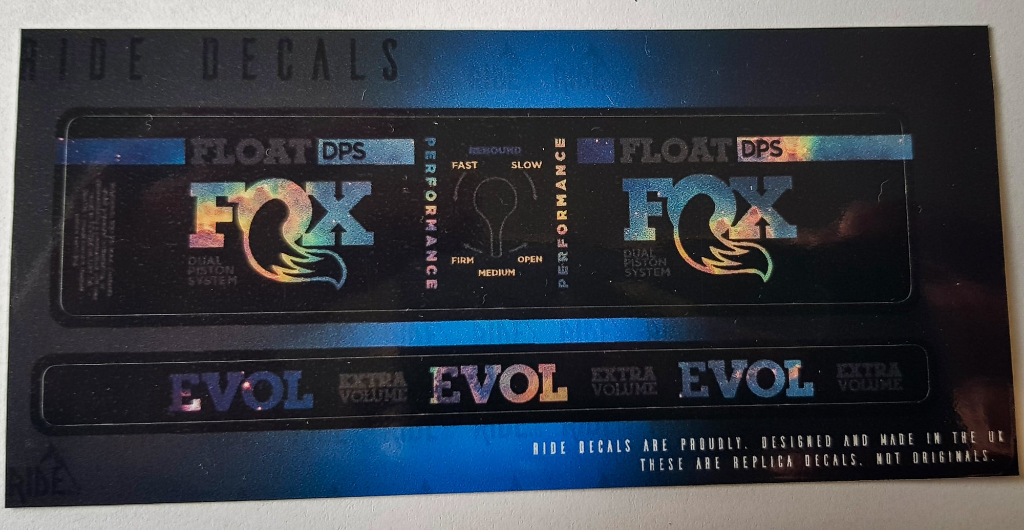 Fox DPS Stickers Nebula Decals Replacement