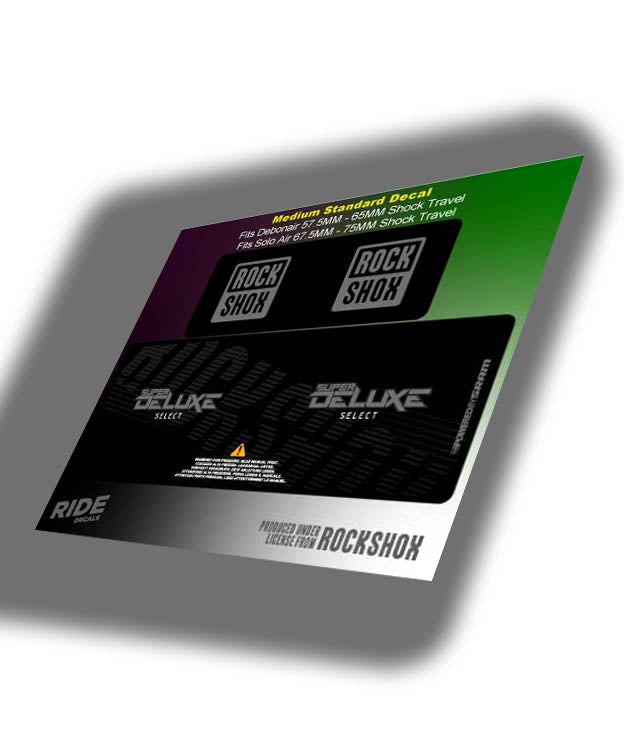 Super Deluxe Select Decals, Stealth - Ride Decals, made in the UK