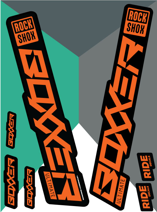 RockShox Boxxer Ultimate Orange Replica Decals