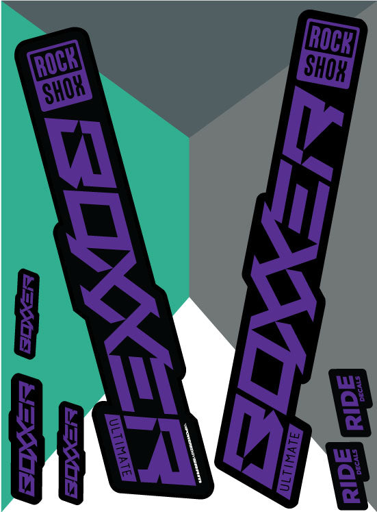 RockShox Boxxer Ultimate Purple Replica Decals