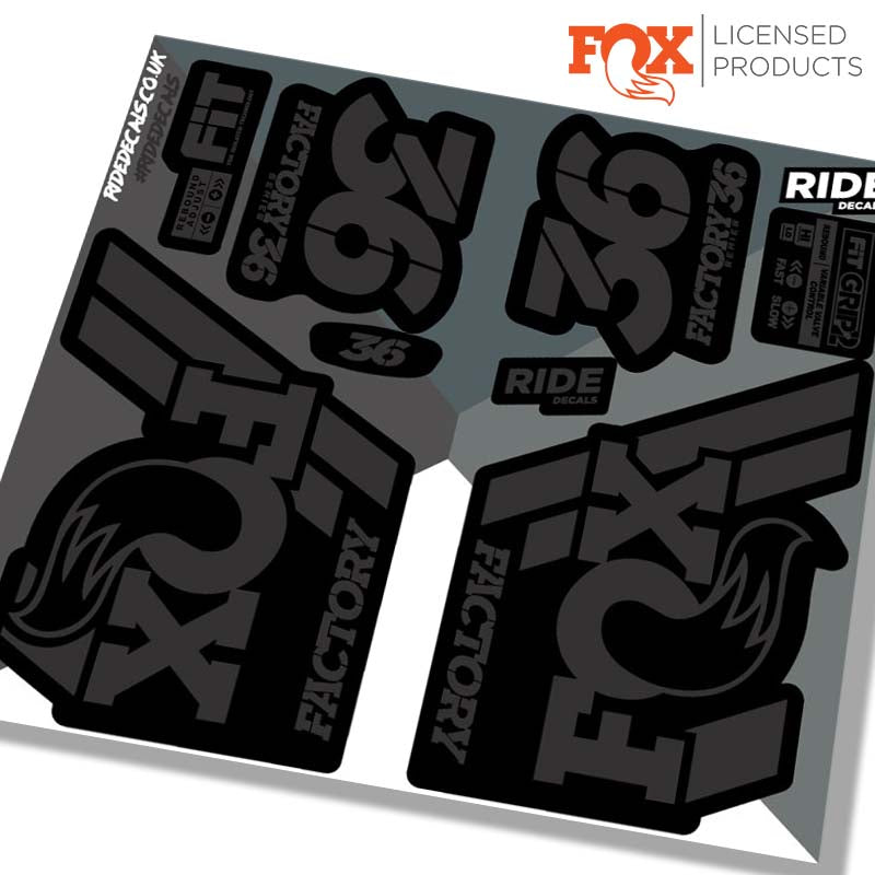Premium Fox Fork Decals and Fork Stickers | Licensed by Fox | Ride Decals