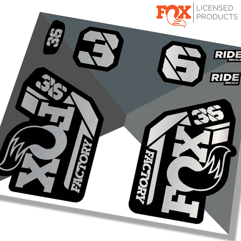 2021 Fox 26 Factory Sticker - Silver - Ride Decals // Made under ...