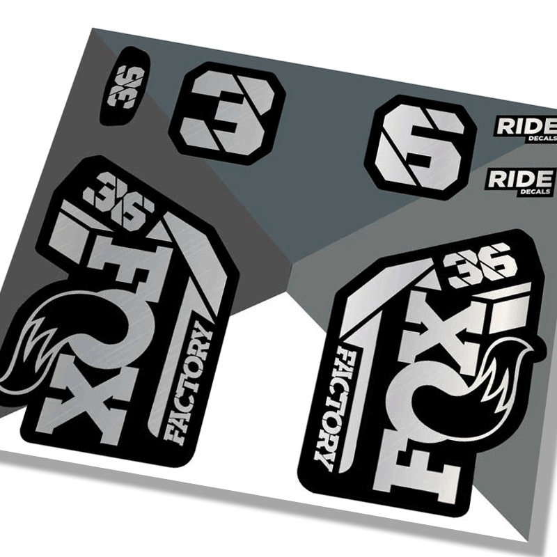 2021 Fox 26 Factory Sticker - Silver - Ride Decals // Made under ...