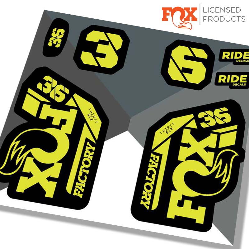 Fox 36 Factory 2021 Yellow made by Ride Decals
