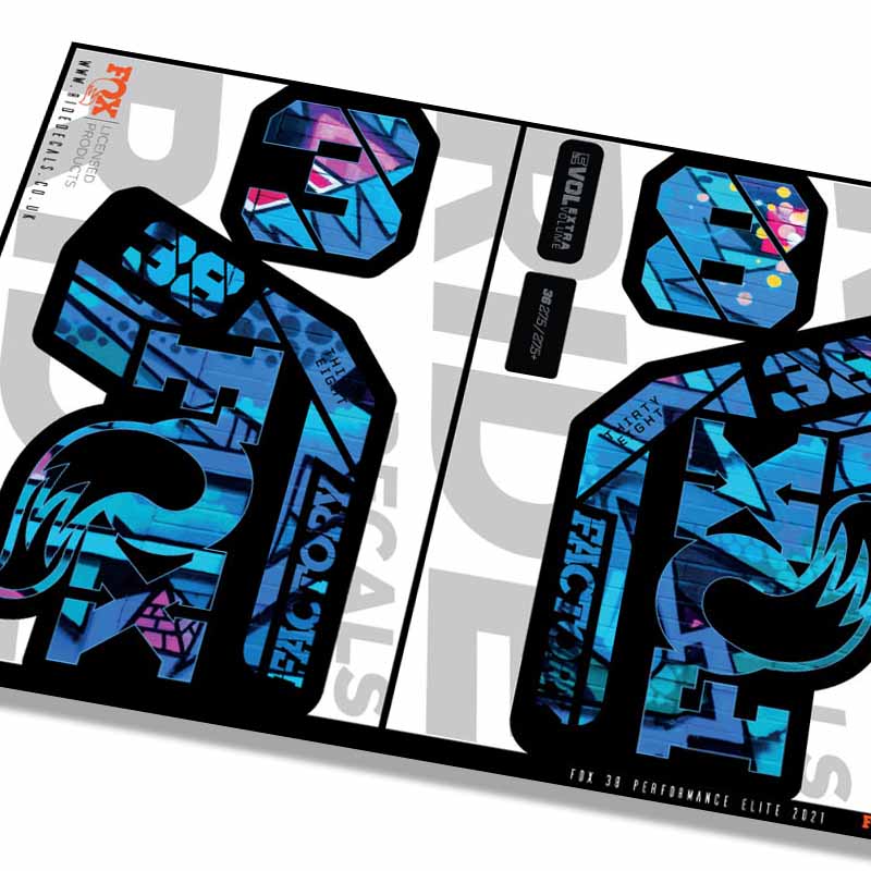 Fox 38 Factory Fork stickers 2021 -GRAFFITI / Ride Decals