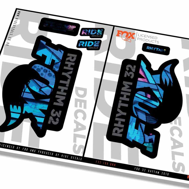 Fox 32 Rhythm Fork Decals- Graffiti- ride decals