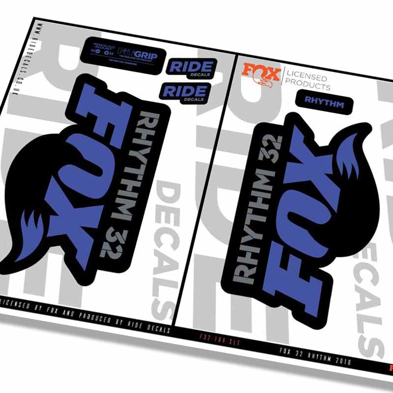 Décalcomanies Fourche Fox 32 Rhythm 2019 – Violet – Kit Déco Sous Licence Officielle (Neuf)