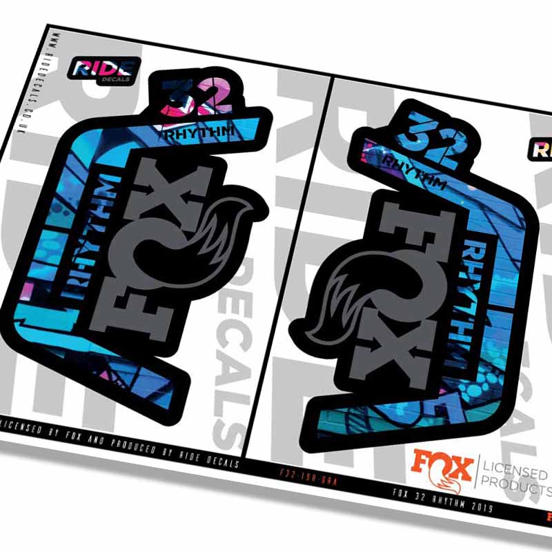 Fox 32 Rhythm Fork Decals- Graffiti- ride decals