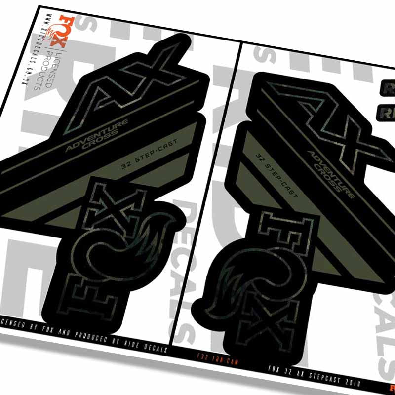 Fox 32 Stepcast AX Fork Decals- Camo- ride decals