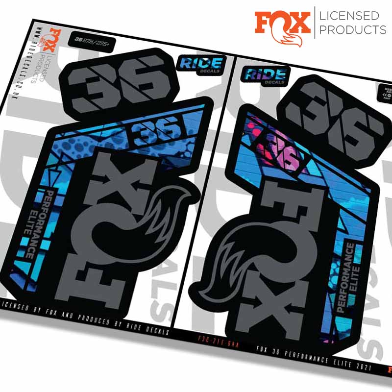 Fox 36 Performance Elite fork decals- Graffiti- ride decals