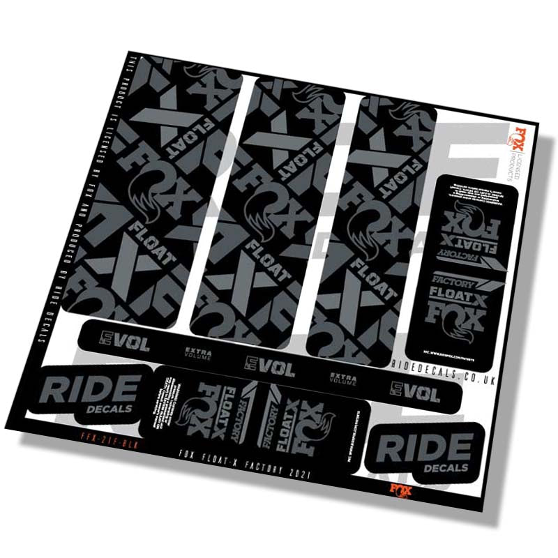 Fox Float X stickers, Ride Decals UK