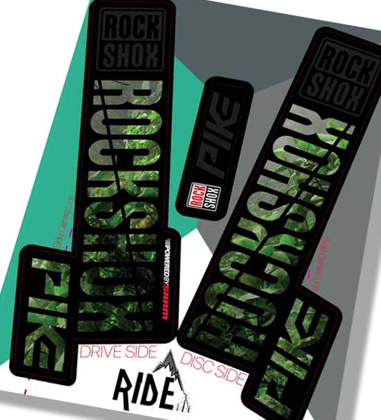 Rockshox Pike 2018 Decals | Jungle | Ride Decals