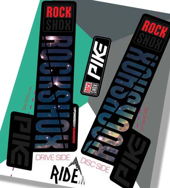 Rockshox Pike 2018 Decals | Nebula | Ride Decals