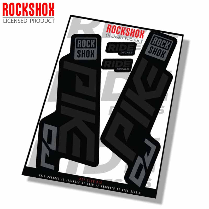 Rockshox Pike DJ Decals | Black