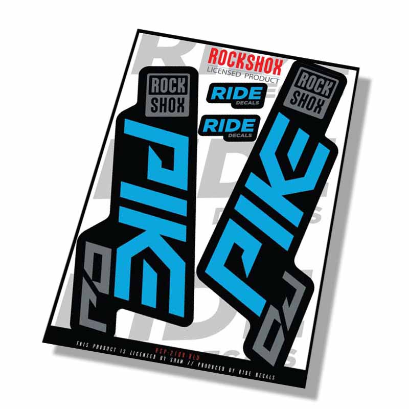 Rockshox Pike DJ Decals | Blue