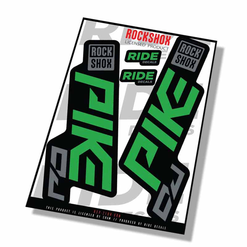 Rockshox Pike DJ Decals | Green