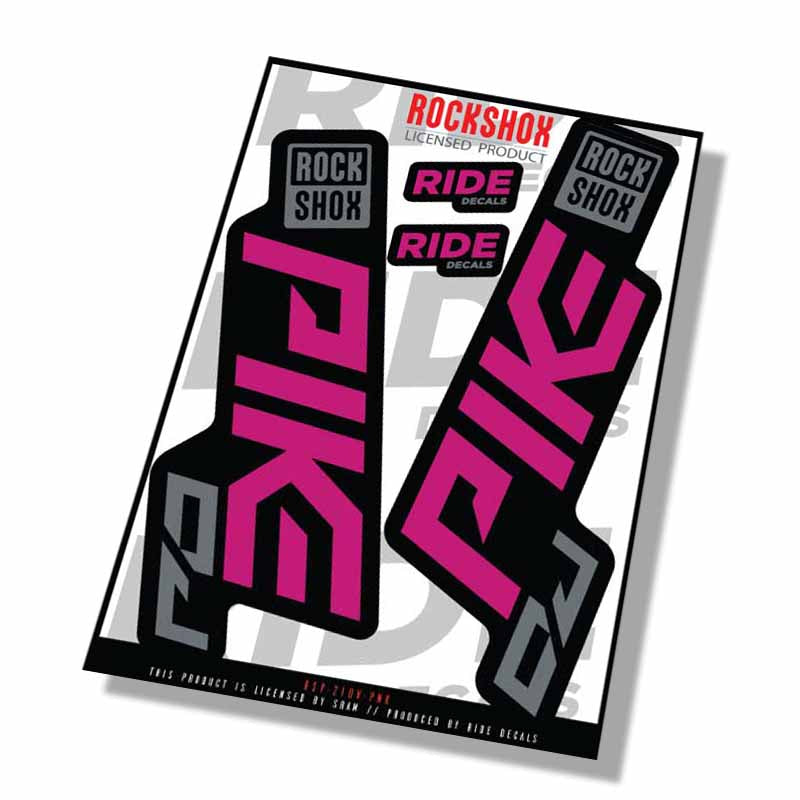 Rockshox Pike DJ Decals | Pink