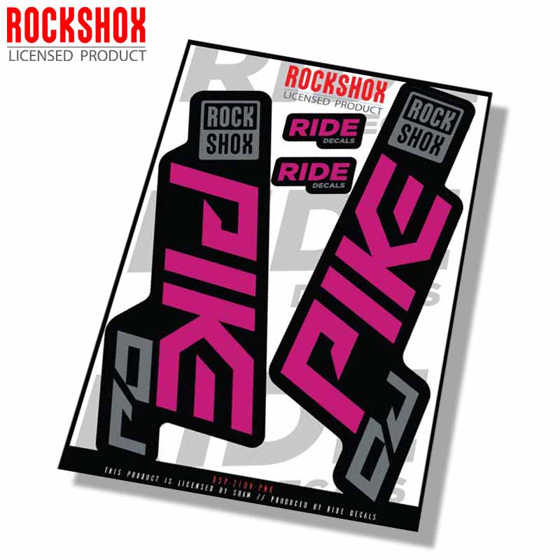 Rockshox Pike DJ Stickers | Pink