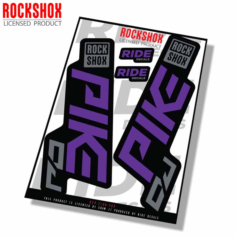 Rockshox Pike DJ Stickers | Purple