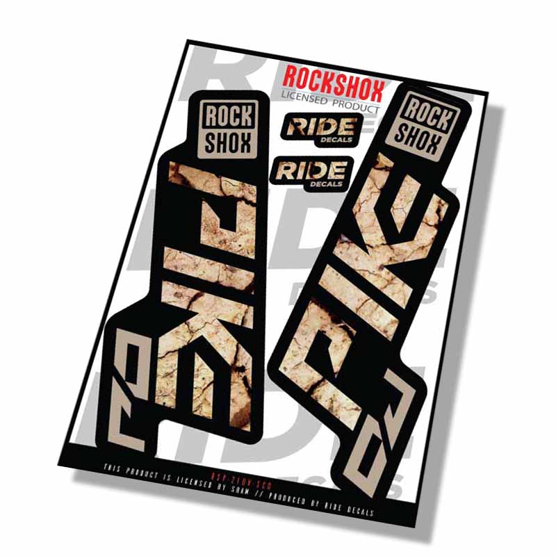 Rockshox Pike DJ Decals | Scorched Earth