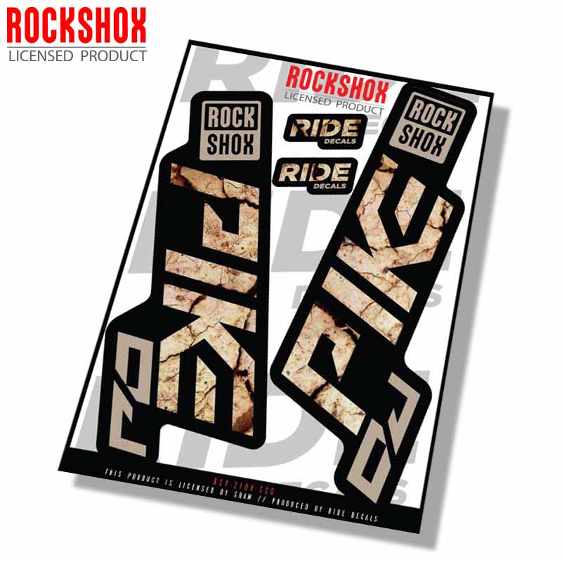 Rockshox Pike DJ Decals | Scorched Earth