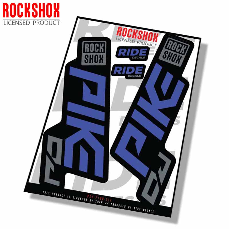 Rockshox Pike DJ Stickers | Slate