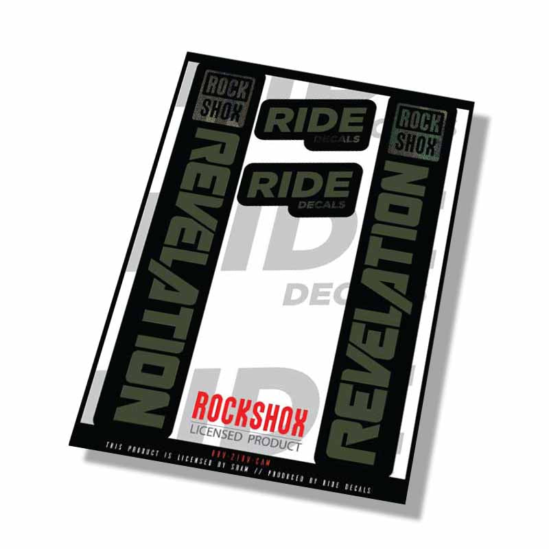 RockShox Revelation fork decals- Camo- ride decals