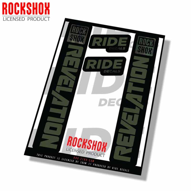 RockShox Revelation fork decals- Camo- ride decals