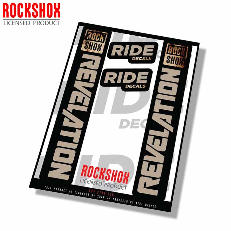 RockShox Revelation fork decals- Scorched Earth- ride decals