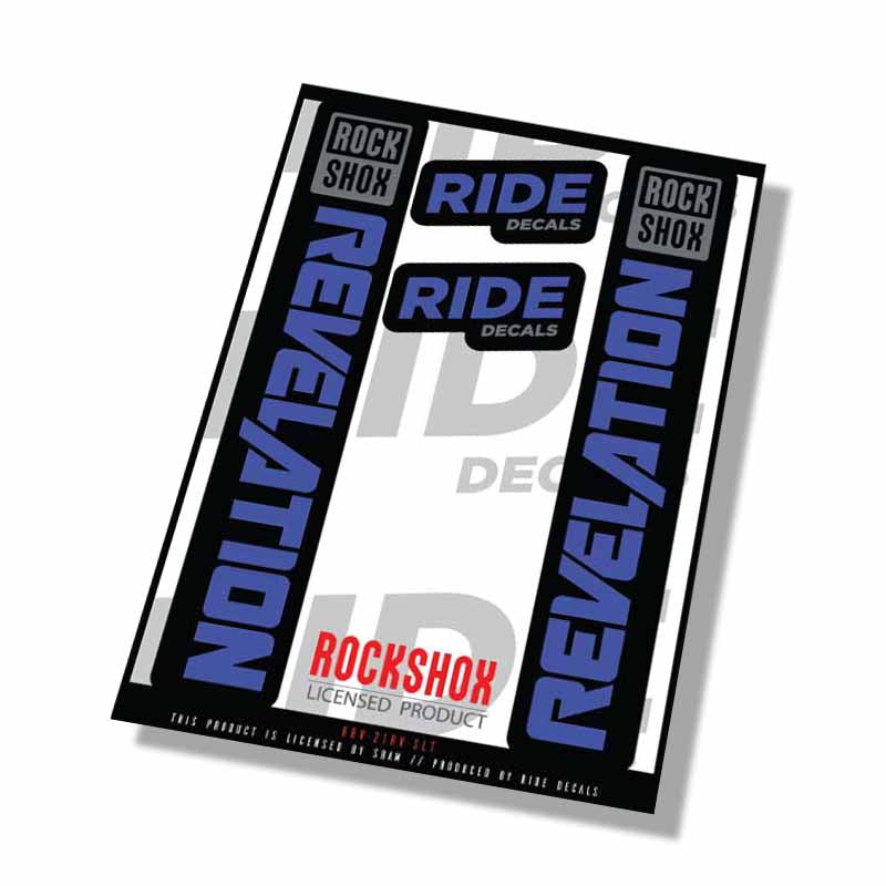 RockShox Revelation fork decals- Slate- ride decals