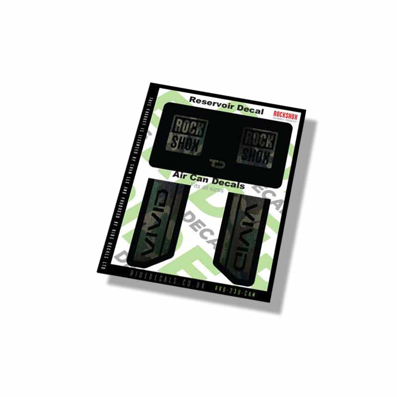 RockShox Vivid Ultimate Shock decals- Camo- ride decals