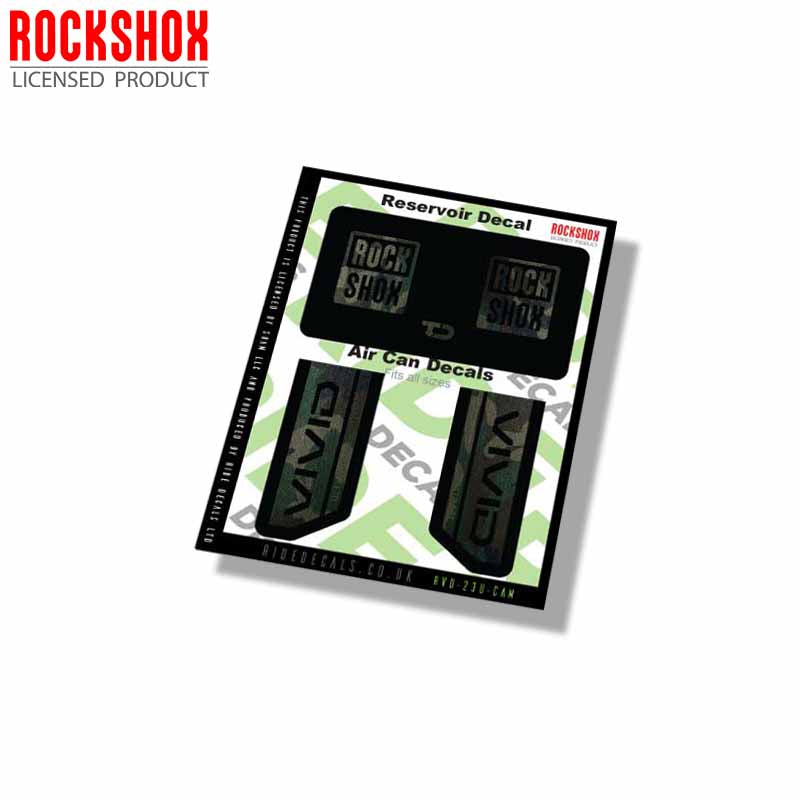 RockShox Vivid Ultimate Shock decals- Camo- ride decals