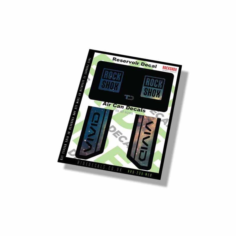 RockShox Vivid Ultimate Shock decals- Nebula- ride decals