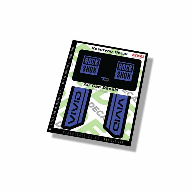 RockShox Vivid Ultimate Shock decals- Slate- ride decals