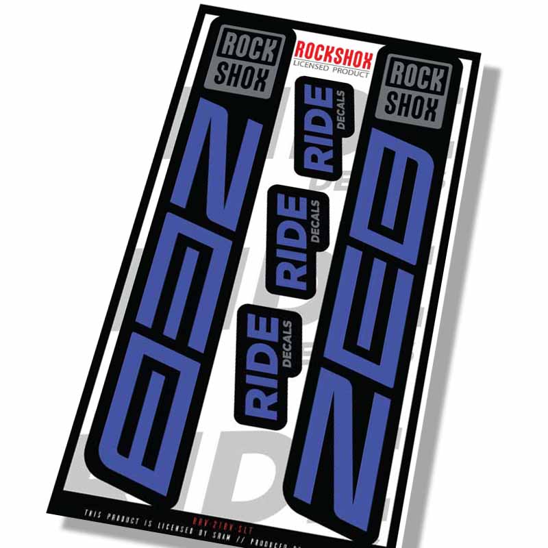 Rockshox Zeb Fork Decals- Slate- ride decals