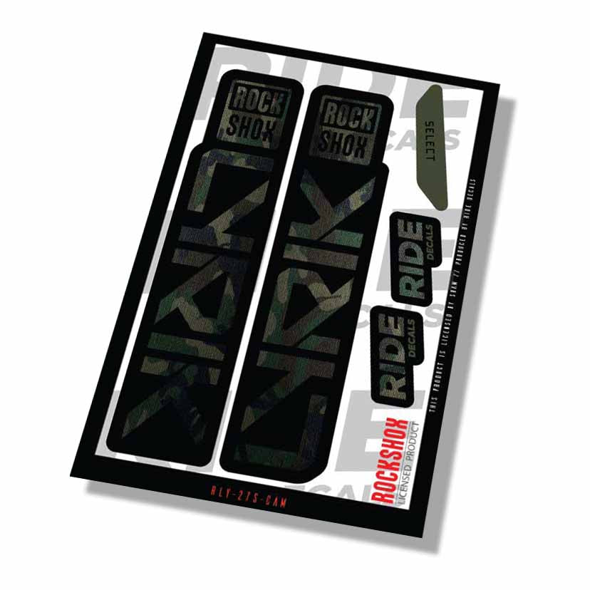 RockShox Lyrik Select Fork Decals- Camo- ride decals