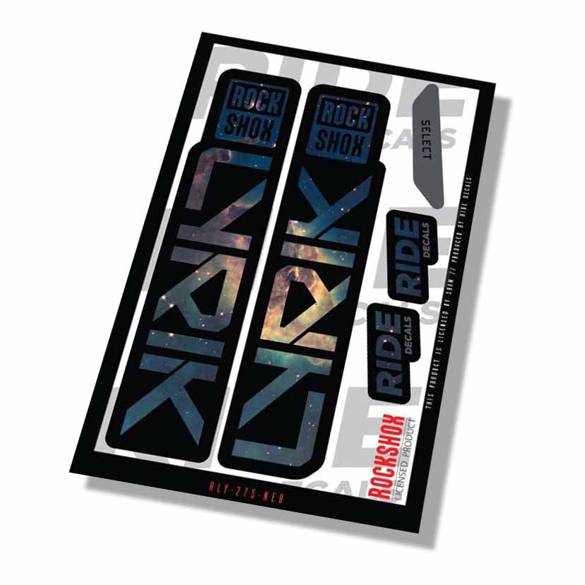 RockShox Lyrik Select Fork Decals- Nebula- ride decals
