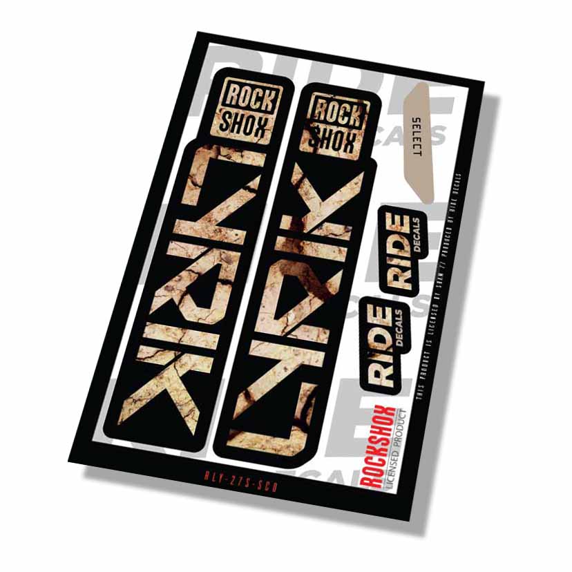 RockShox Lyrik Select Fork Decals- Scorched Earth- ride decals