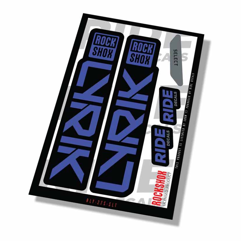 RockShox Lyrik Select Fork Decals- Slate- ride decals