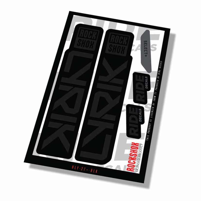 RockShox Lyrik Select + Fork Decals- Black- ride decals