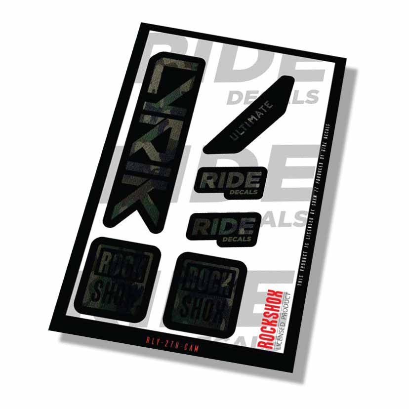 RockShox Lyrik Ultimate Fork Decals- Camo- ride decals