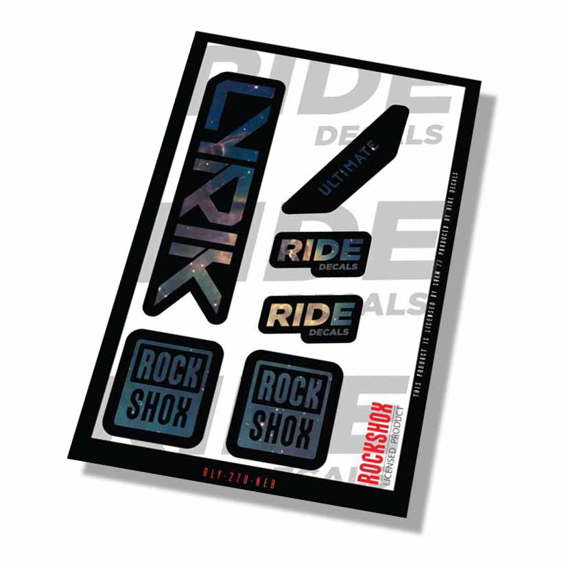RockShox Lyrik Ultimate Fork Decals- Nebula- ride decals