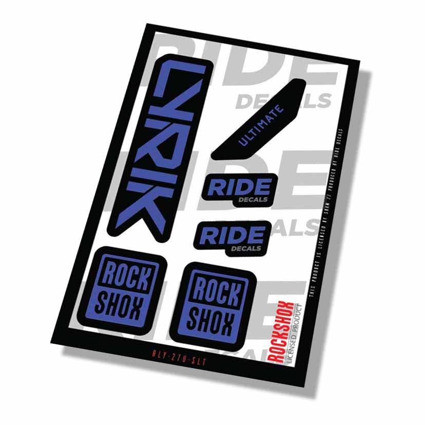 RockShox Lyrik Ultimate Fork Decals- Slate- ride decals